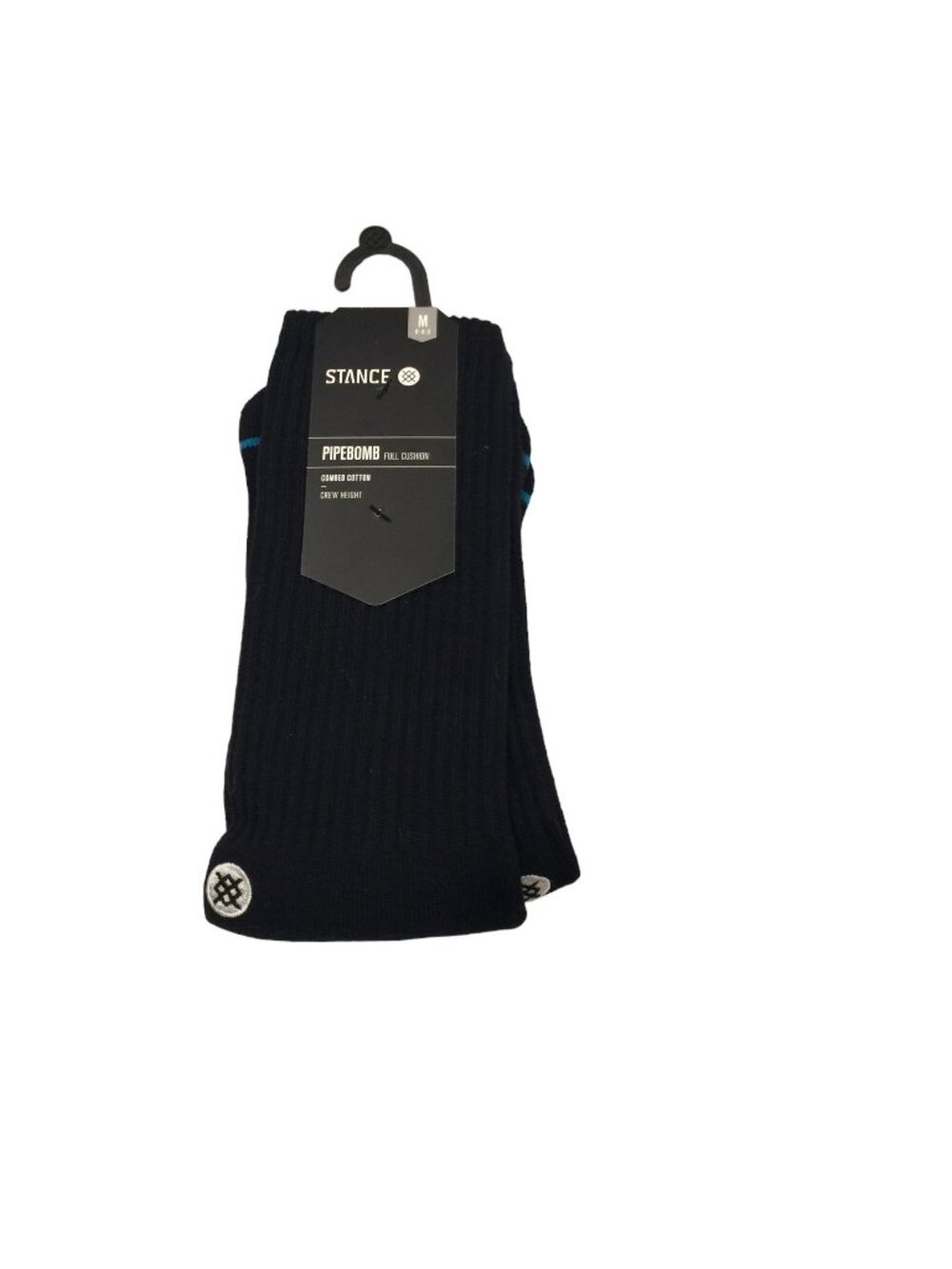 Stance PIPEBOMB Black Men's Bombers Height Size Medium 6-8.5 Socks
